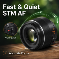 Objectif Yongnuo YN 25mm F1.7M AF à focale fixe en métal pour appareil photo hybride Olympus Micro 4/3 MFT, objectif portrait