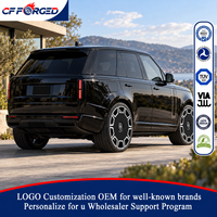 Jantes forgées monobloc Aerodisc de haute qualité personnalisées de 22, 23 et 24 pouces, noires et usinées, 5x120, pour Range Rover Escalade