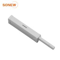 SONEW Loquet tactile en plastique POM à ouverture par pression pour meubles et portes d'armoires de cuisine, avec base croisée