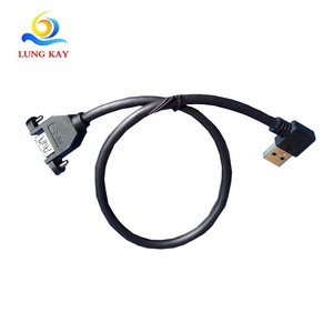 Cable de extensión USB, cable de datos en ángulo recto, cable para el panel frontal de la carcasa del ordenador, cable de extensión USB 3.0, suministro directo de fábrica. - Product Image 3
