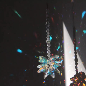 Honneur de Crystal Rainbow Lotus Suncatchers Crystal Window Hanging Sun Catcher pour voiture Pendentif - Product Image 5