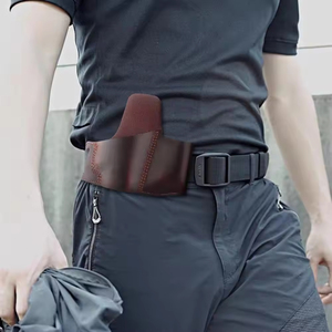 Ceinture en cuir durable fabriquée en usine, sac à outils tactique, sac d'équipement, articles de plein air, accessoires classiques faits à la main - Product Image 5