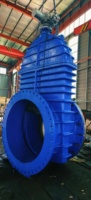 Vanne à boisseau à bride hydraulique à siège résilient en acier GGG50 EVK-GV DIN3352 F4 DN400-DN1800 pour eau et huile