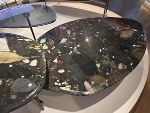 <span class=keywords><strong>Table</strong></span> <span class=keywords><strong>ronde</strong></span> en <span class=keywords><strong>marbre</strong></span> avec impression colorée et design moderne personnalisé Ensembles double <span class=keywords><strong>Table</strong></span> basse <span class=keywords><strong>effet</strong></span> <span class=keywords><strong>marbre</strong></span> agate noire Meubles - Product Image 6