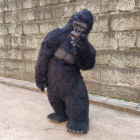 Gorille Animatronique Marchant, Qualité Supérieure, Taille Réelle, Simulation Animatronique, Costume de Gorille, Costume d'Animal