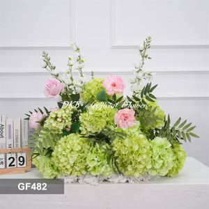 DKB <b>Artificial</b> <b>Flower</b> Decor Wholesale Wedding Graduation Christmas Decoration Supplies Handmade Green Rose Aisle Runner Real - Product Image 3