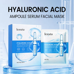 Masque facial sérum ampoule à l'acide hyaluronique OEM – Hydratation intense, hydratation longue durée, lisse la peau terne et sèche - Product Image 2