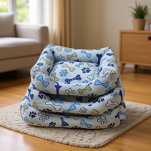 ชุดที่นอนแมวสามชิ้นสำหรับเพื่อนขนฟู เตียงสัตว์เลี้ยงแสนสบาย - Product Image 3