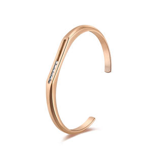Pulsera de acero inoxidable La piedra se puede deslizar para <span class=keywords><strong>Amazon</strong></span> Shopify Diamond Bangle - Product Image 6