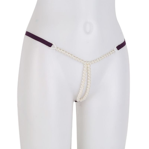 Women <b>Seamless</b> G-String Panties Low-Rise Solid Color Sexy Ultra-Thin Knitted Underwear Spandex Nylon - Product Image 3