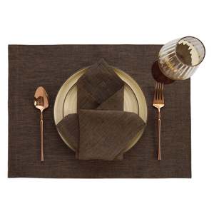 Serviettes et sets de table en lin et coton avec ourlet festonné pour les organisateurs de conférences et les services de traiteur - Product Image 1