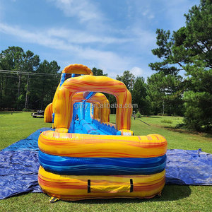 Tobogán de agua inflable gigante inflable GMY y tobogán de deslizamiento inflable Gigante Acuatico Para Adultos tobogán de piscina inflable - Product Image 2