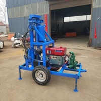 Allsome 100m — petite machine de forage hydraulique Diesel Portable, plate-forme rotative pour puits d'eau ou trous dans le mur