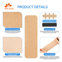 Bandes de kinésiologie prédécoupées en gros, OEM personnalisées, 5 cm x 5 m, en coton, pour le sport, sans latex, commande en gros