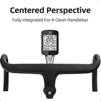 Dudukan Komputer Sepeda Serat Karbon ENLEE untuk Stang Terintegrasi, Braket GPS untuk Garmin Wahoo Bryton, GoPro & Penyangga Lampu
