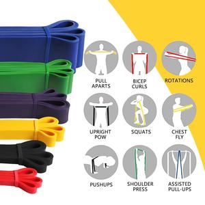 Fascia di gomma elastica per allenamento Fitness con stampa personalizzata per allenamento per palestra e Yoga Fitness fascia di resistenza - Product Image 2