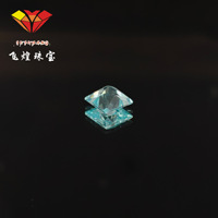 Bijoux Feihuang : Ensemble de pierres précieuses en tungstène cultivé Paraba 5x5 taille princesse, pour face de bague de luxe, vente directe usine