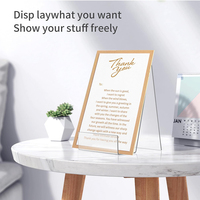 Présentoir de livre en PVC acrylique transparent organisateur de bureau poli pour magasin de détail stockage de documents de bureau présentoirs Premium