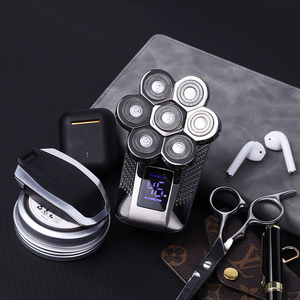 Rasoio Elettrico Resuxi HM-1686 5 in 1 per Uomo, Impermeabile, per <span class=keywords><strong>Rasatura</strong></span> <span class=keywords><strong>a</strong></span> <span class=keywords><strong>Secco</strong></span> e Umido, con 7 Testine - Product Image 4