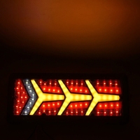 Feu arrière LED 24V avec clignotant séquentiel pour remorque de camion, remplacement latéral arrière