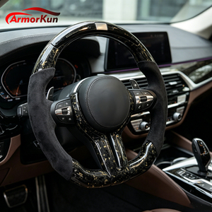 <span class=keywords><strong>Volante</strong></span> LED Premium con Empuñaduras de Alcántara, <span class=keywords><strong>Volante</strong></span> de Fibra de Carbono Forjado con Lámina Dorada para <span class=keywords><strong>BMW</strong></span> E90 E60 F30 F10 F80 M3 <span class=keywords><strong>M2</strong></span> - Product Image 1