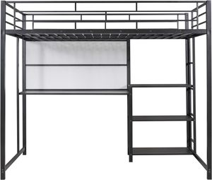 Petit lit familial multifonction avec support nordique personnalisé pour four Lit en métal pour chambre à coucher <span class=keywords><strong>Mily</strong></span> Lit métallique moderne Xiamen avec rangement noir OEM - Product Image 1