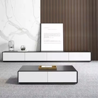 Meuble Centre Table Designs Gain de place Mdf Bois Massif Support TV et Table Basse