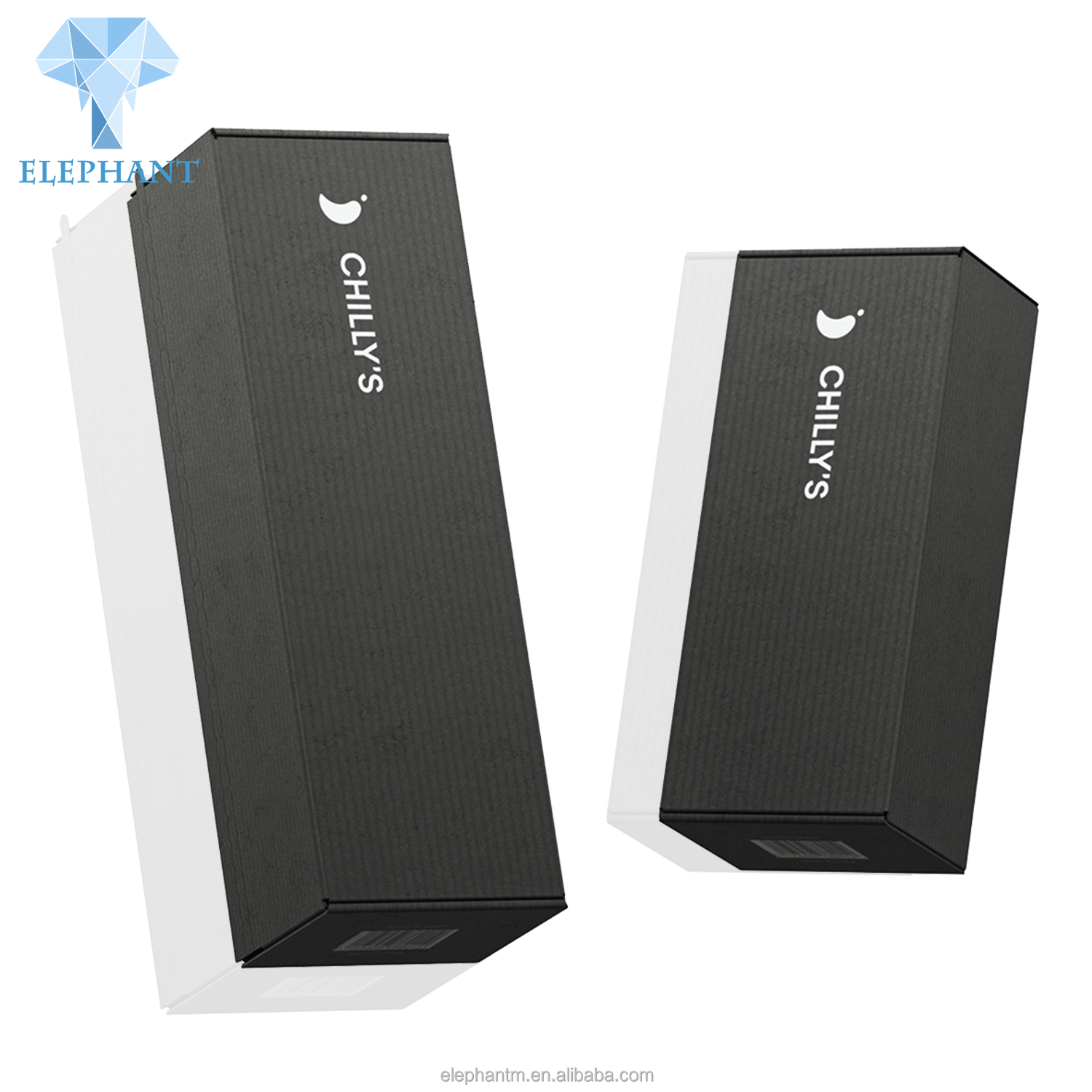 Custom Logo Kraft Paper Box Black Custom For Mystery Packaging