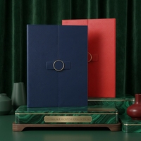Porta Certificados Personalizado Azul con Logotipo Impreso, Carpeta de Presentación de Cuero PU Tamaño Carta A4 para Graduación |   8.5x11 Pulgadas