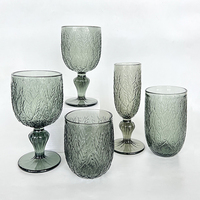 Verre à vin de luxe en gros pour mariage, en cristal sans plomb, style vintage, flûte à champagne