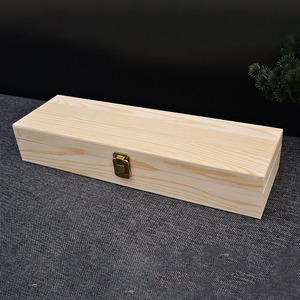 Caja de Almacenamiento Rectangular de Madera de Pino, Organizador de Madera Maciza con Tapa Abatible, Caja de Regalo con Opción de Grabado de Logotipo, Venta al Por Mayor - Product Image 3