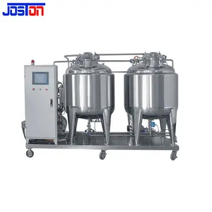 JOSTON paslanmaz çelik 304 316L 50-20000L süt meyve suyu gıda bira sanayi mobil CIP temiz yerinde ekipman sistemi