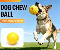 Balle d'entraînement pour chien en EVA, jouet à mâcher résistant pour la dentition des chiens