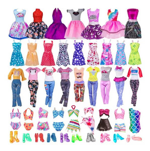 Colección de Ropa para Muñecas en Miniatura de Varios Estilos, Surtido de Faldas y Vestidos para Muñecas Barbie, Accesorios de Moda - Product Image 6