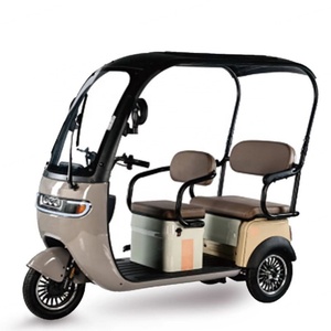 Hot Selling 60V 800W Double Row Electric Tricycle Leisure <b>3</b>-<b>Wheel</b> <b>Motorcycle</b> with Semi-<b>Enclosed</b> Cargo Space for Adults Tricycle - Product Image 2