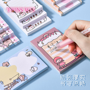 Phim hoạt hình có thể xé ghi chú đánh dấu N lần dán giải thưởng sinh viên cô gái trái tim ghi nhớ 1809 thực tế - Product Image 2