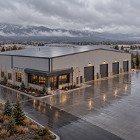 Entrepôt à structure métallique sur mesure, bâtiment d'atelier industriel, charpente métallique préfabriquée à travée libre Q355B USA
