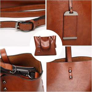 Sac à main bandoulière de luxe vintage portable en cuir PU avec fermeture éclair, petit MOQ personnalisé, pour femmes - Product Image 4