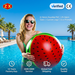 Sandía PVC Inflable <span class=keywords><strong>Playa</strong></span> Grueso Personalizado Colores y Tamaños Seda Impreso Logo - Product Image 1