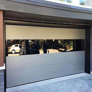 Puerta <span class=keywords><strong>de</strong></span> Garaje <span class=keywords><strong>de</strong></span> Diseño Posmoderno <span class=keywords><strong>de</strong></span> Acero y Aleación <span class=keywords><strong>de</strong></span> Aluminio con <span class=keywords><strong>Ventanas</strong></span>, Puertas <span class=keywords><strong>de</strong></span> Garaje Seccionales Blancas Automáticas <span class=keywords><strong>para</strong></span> Villa - Product Image 6