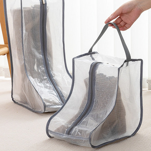 Boîte de rangement pour chaussures, organisateur de rangement pour chaussures, sac transparent imperméable et anti-poussière pour chaussures, pour la maison et les voyages - Product Image 6