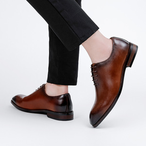 Zapatos Oxford de Cuero Cosidos a Mano, Elegantes y Pulidos, Ideales para Caminar, Zapatos Formales de Primera Calidad para Negocios y Conferencias - Product Image 6