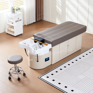 Sillón de Lavacabezas de Cerámica de Lujo Moderno 2026 Nuevo para Salón, con Cama de Spa para Masaje Tailandés y Gabinete de Almacenamiento - Envío desde Almacén de la UE - Product Image 3