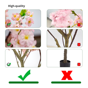 New Design <b>Artificial</b> Cherry <b>Tree</b>-Large Realistic Wedding Indoor/<b>Outdoor</b> Party Centerpiece Decor Natural Looking Eco-Friendly - Product Image 3
