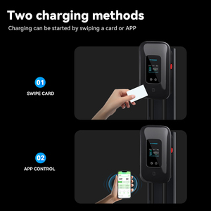 Station de recharge pour véhicules <span class=keywords><strong>électrique</strong></span>s GT/B 20234, 22 kW, 32 A, <span class=keywords><strong>borne</strong></span> murale pour véhicules <span class=keywords><strong>électrique</strong></span>s, câble de recharge rapide de 5 m, triphasé avec contrôle par application - Product Image 2