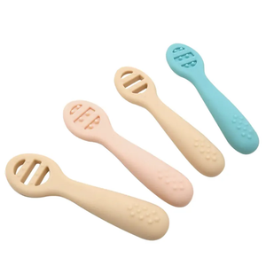 Cucharas de Silicona con Punta Suave para Bebés, 2 Piezas, Utensilios de Alimentación para Bebés, Cucharas para la Primera Etapa de Alimentación Autónoma, para la Dentición - Product Image 2