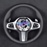 Volant sport en fibre de carbone et cuir pour modèles E90/E91/E92/E93 M3/Série 3 et Série 1