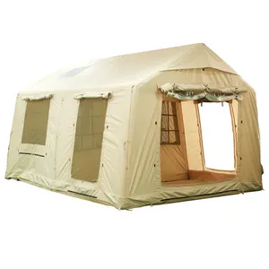 户外充气帐篷全套野营装备用牛津面料制造