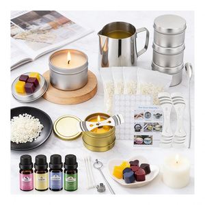 Bulk Non-Toxic Scented Cotton Wick Candle Making Kits Jar Luxury <b>Empty</b> <b>Gift</b> <b>Boxes</b> Embossing Printed Customizable Shape - Product Image 4