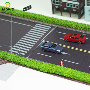 Semáforo <span class=keywords><strong>Ferroviario</strong></span> para Maqueta de Tren, <span class=keywords><strong>Escala</strong></span> HO 1:87, Señales de Cruce de Tráfico, Cabezales LED, Diseño de Diorama - Product Image 6